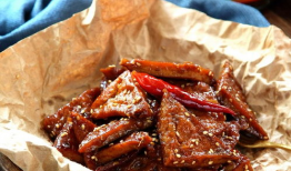 椒麻豆干,香辣可口，回味无穷的传统小吃